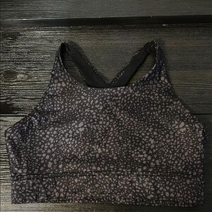 Fabletics Black and Gray Sports Bra Intimates